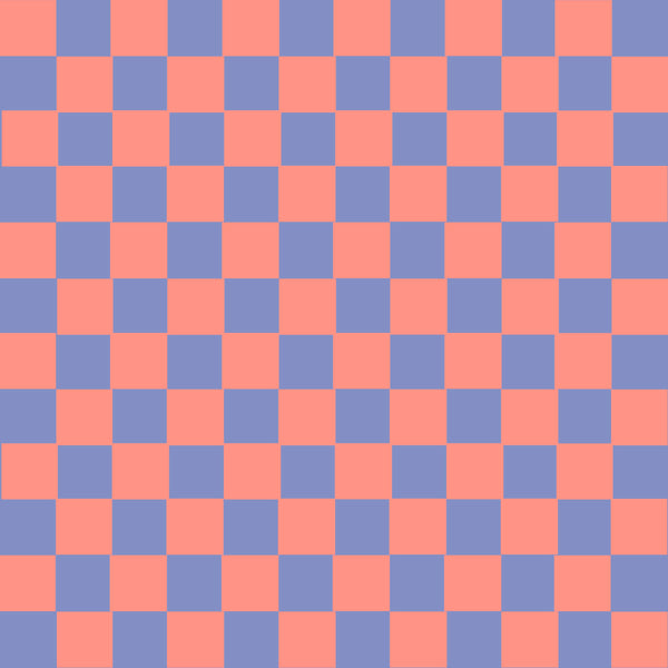 Apricot + Violet Checks - Apricot Skies Collection