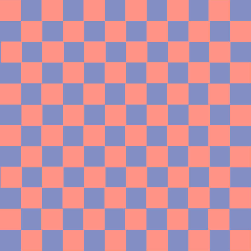 Apricot + Violet Checks - Apricot Skies Collection