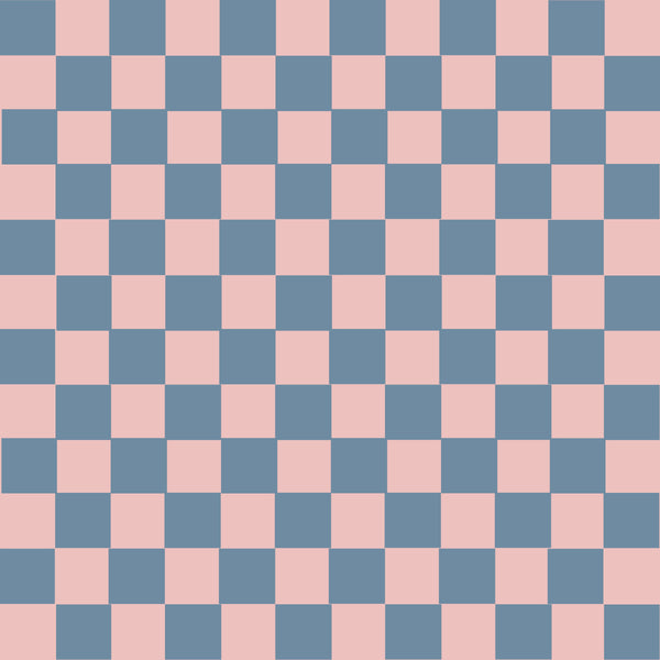 Dusty Pink Checks - Once In A Blue Moon Collection