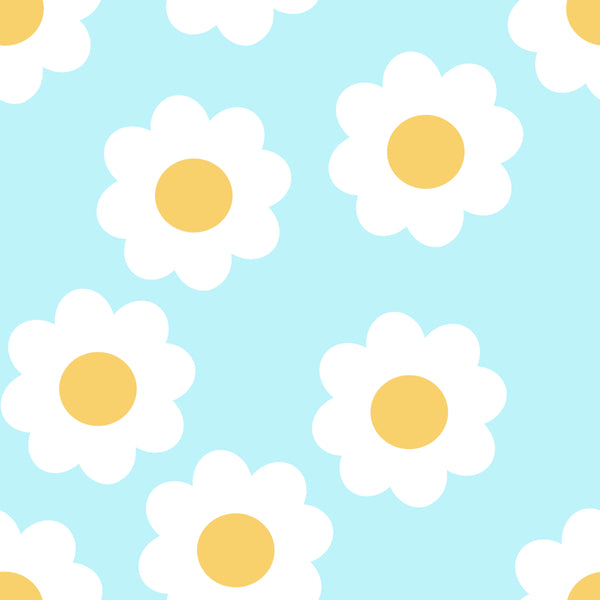 Daisies on Blue - Sunny Side Up Collection