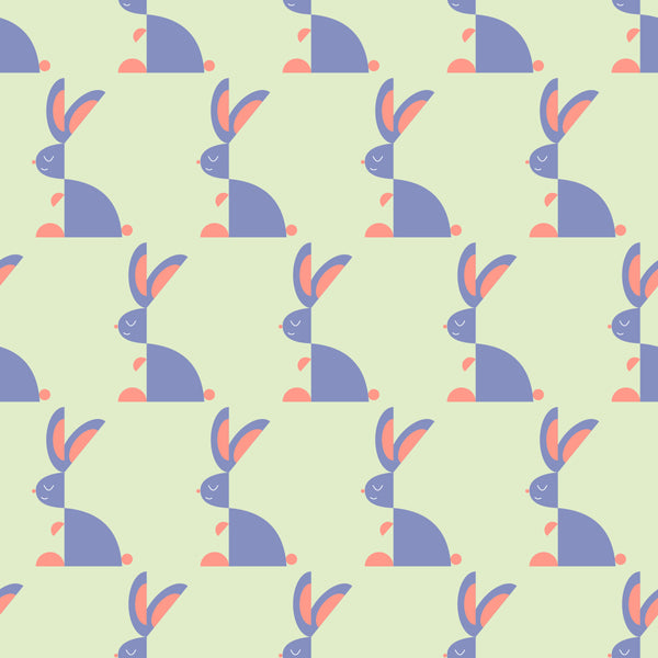 Geometric Bunnies - Apricot Skies Collection