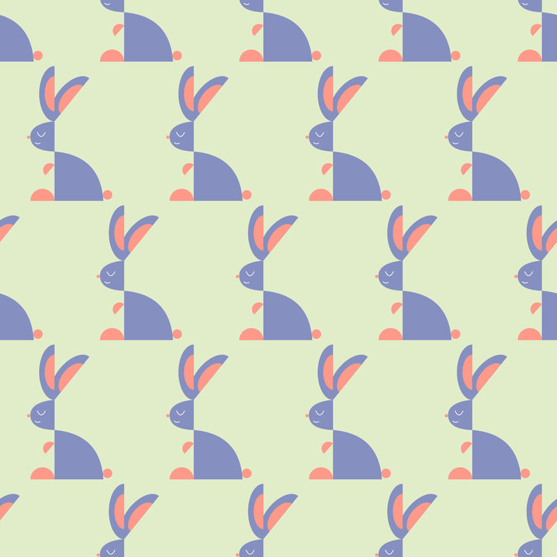 Geometric Bunnies - Apricot Skies Collection