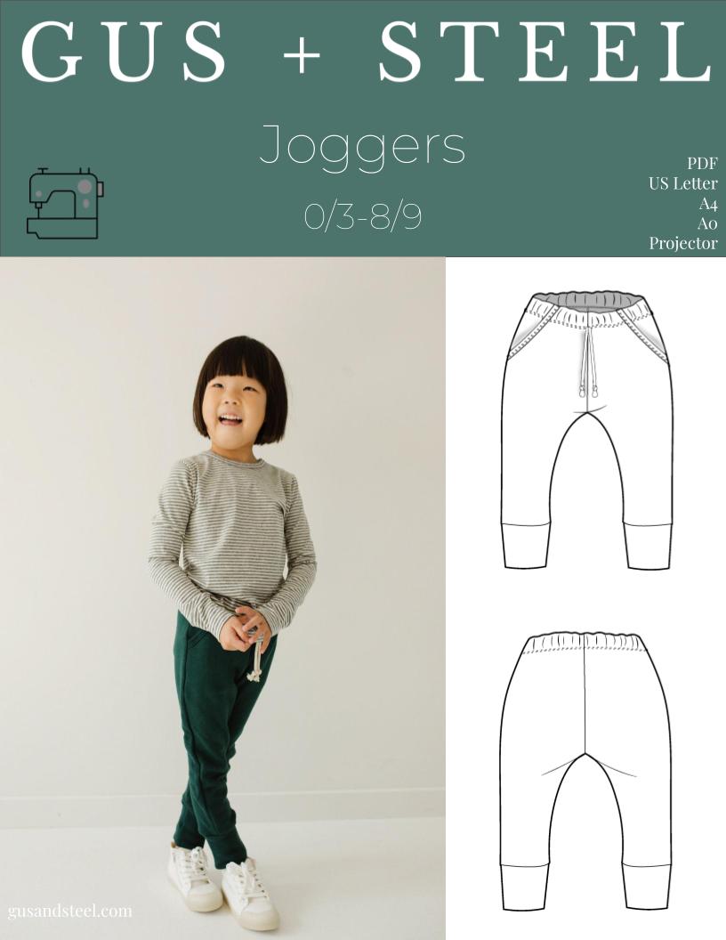 Modern Sewing Patterns - Kids Comfy Jogging Pants – Gus + Steel