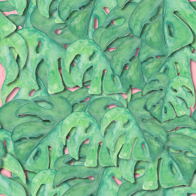 seamless_file _fabric_design _monstra_on_pink_watermark
