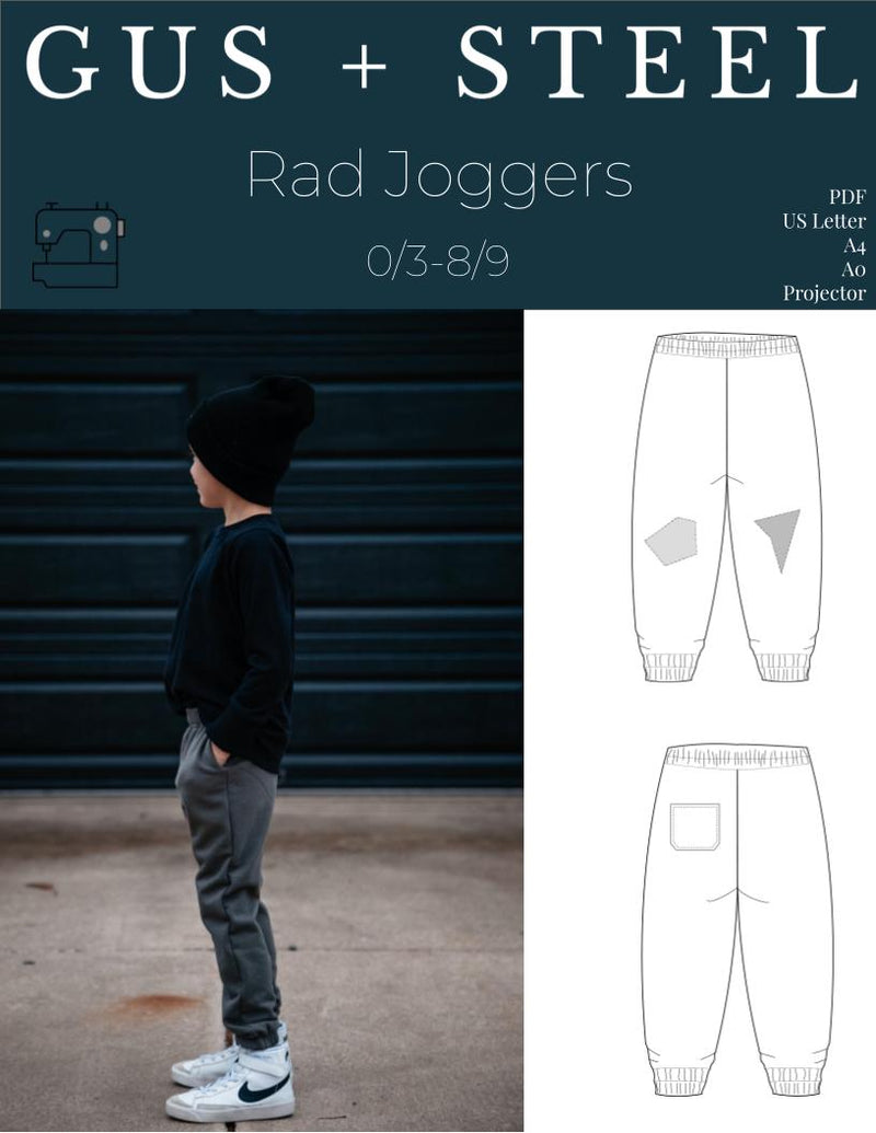 Aboard Unfair Asia Modern Sewing Patterns - Kids Comfy Jogging Pants – Gus + Steel